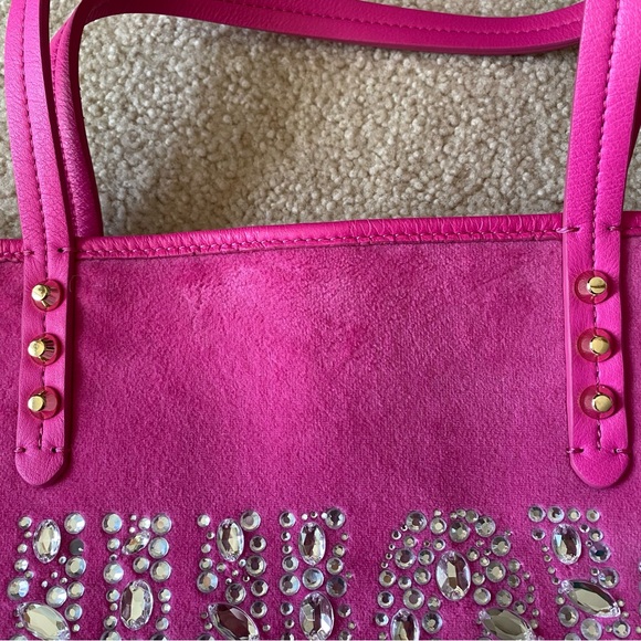 Juicy Couture Hot Pink Velour Tote - Picture 5 of 16